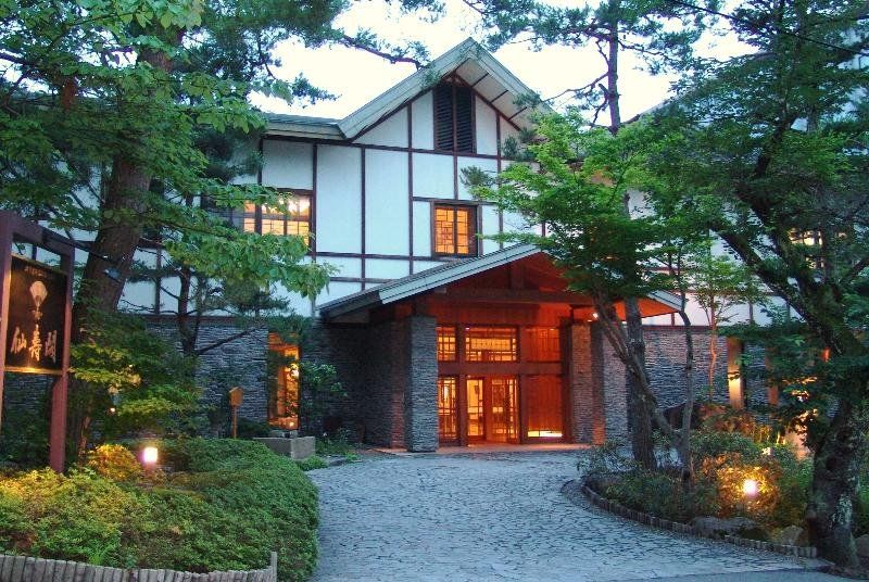 Senjukaku Hotel Jamanoucsi Kültér fotó